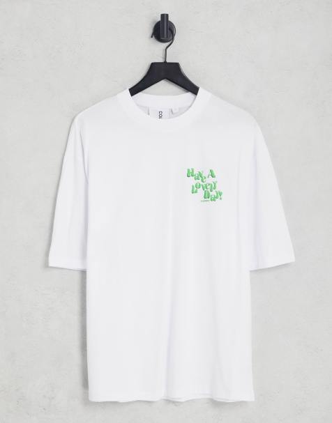 COLLUSION - T-shirt oversize à imprimé Lovely Day - Blanc - view 1