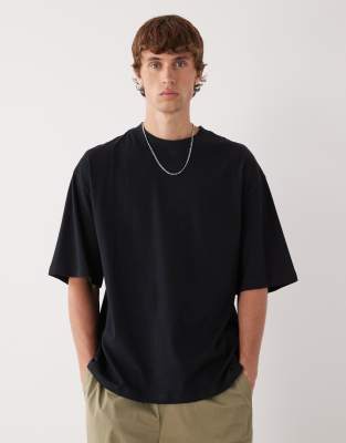 COLLUSION - T-shirt oversize style skate - Noir
