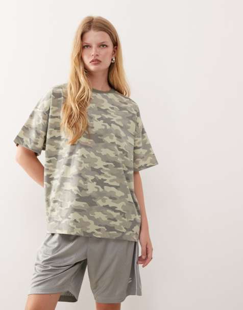 COLLUSION oversized t-shirt in washed camo