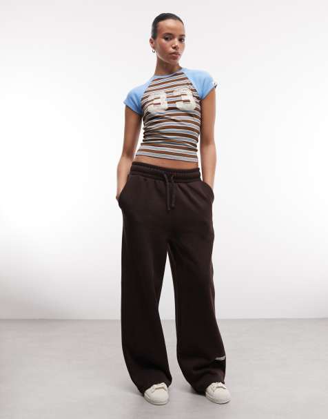 COLLUSION - T-shirt rayé style sport à manches raglan courtes - Bleu - view 1