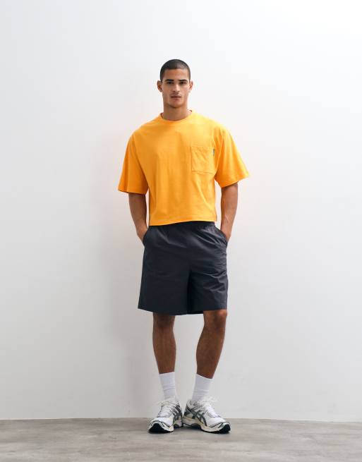 COLLUSION - T-shirt squadrata arancione, 2 di 5