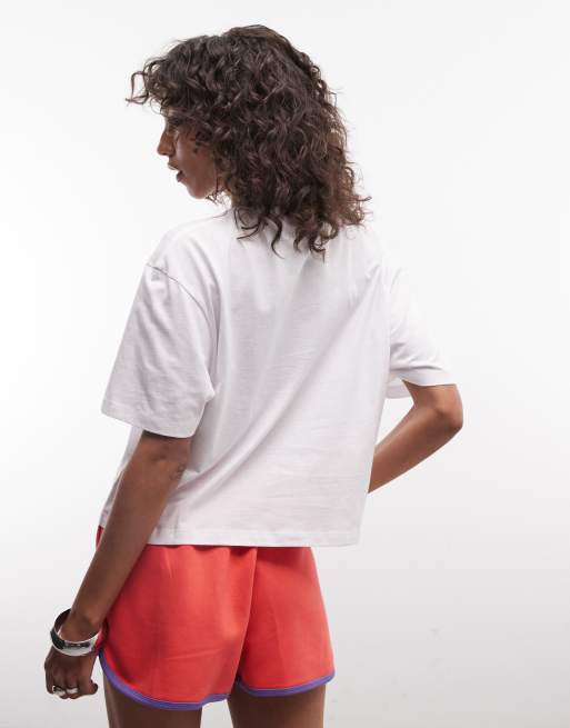 COLLUSION - T-shirt squadrata bianca, 2 di 4