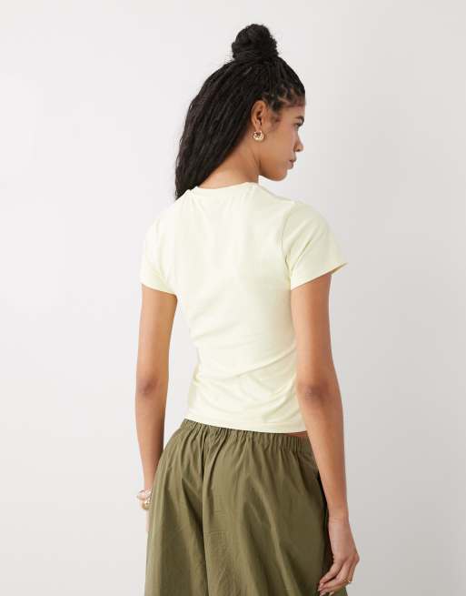 COLLUSION - T-shirt style sport à col en V et chiffre, 4 de 4