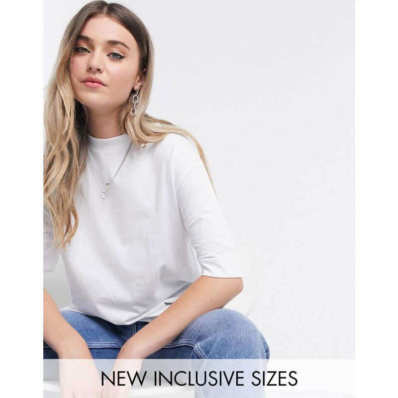 COLLUSION - T-shirt unisex bianca