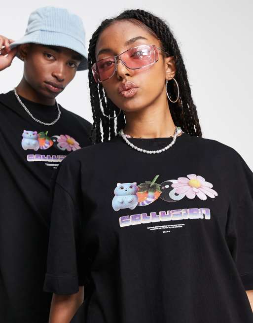 COLLUSION - T-shirt unisexe imprimé, 4 de 4