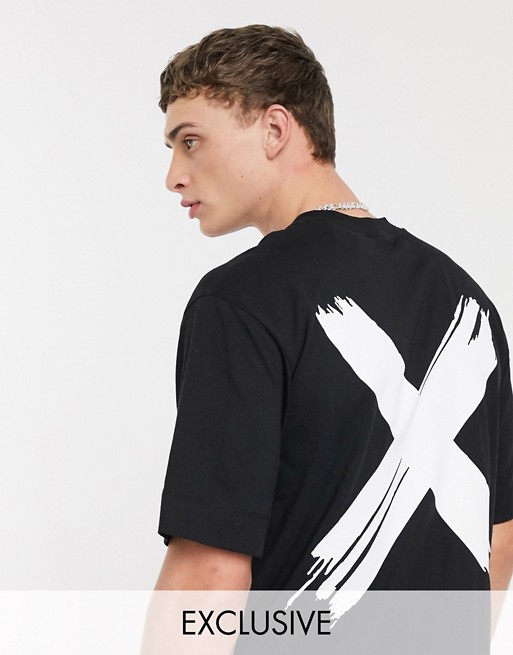 COLLUSION t-shirt with print in black