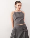 [Collusion] COLLUSION tailored cami in grey (part of a set) 18 GREY