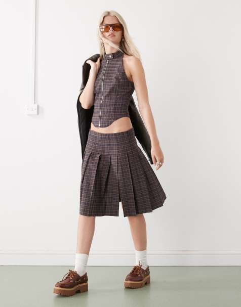 COLLUSION tailored co-ord in check - view 1