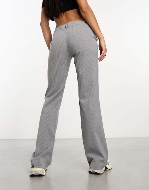 ASOS Collusion Grey Slinky Flared Leggings Gray Size 6 - $23 - From I