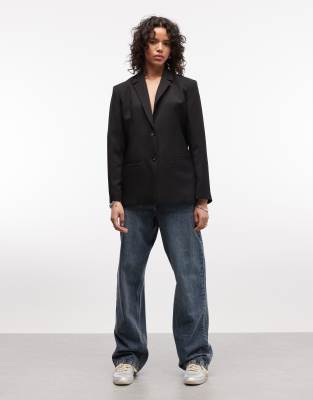 Collusion Tailored Oversized Blazer In Black