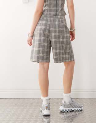 Collusion Tailored Plaid Culottes