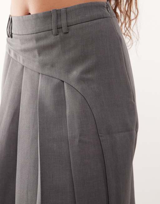 COLLUSION tailored pleated kilt in gray - part of a set, 3 of 5