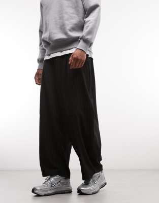 Collusion Tailored Pull On Balloon Pants In Black