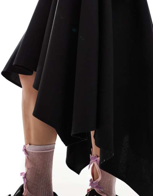 Black a line pull on skirt best sale