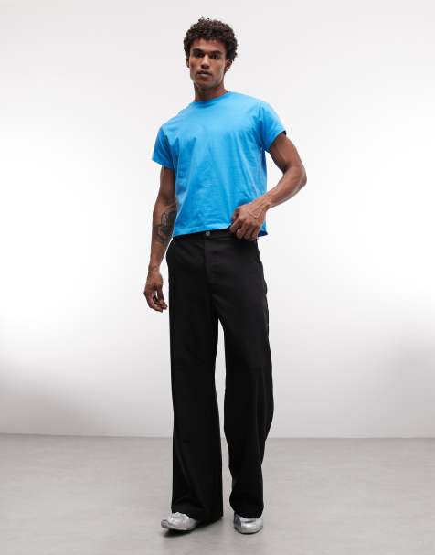 COLLUSION tailored relaxed trousers in black