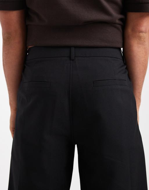 COLLUSION tailored relaxed trousers in black