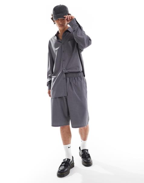 COLLUSION tailored shorts in charcoal (part of a set) - view 1