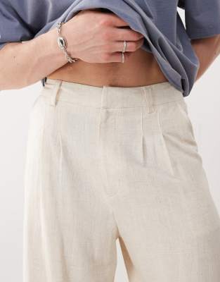 Collusion Tailored Woven Pant With Linen