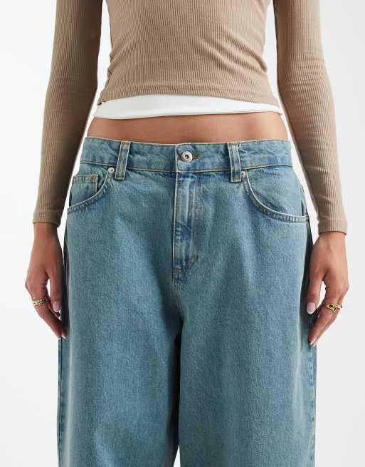 Collusion Tall antifit jeans in dirty mid blue, 4 of 5