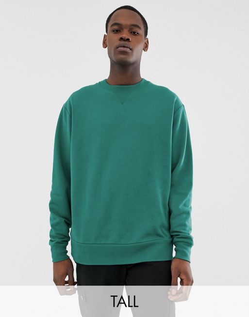 COLLUSION Tall sweatshirt in dark green | ASOS