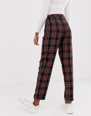 asos mens tartan trousers