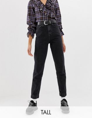 COLLUSION Tall – x006 – Svarta mom jeans