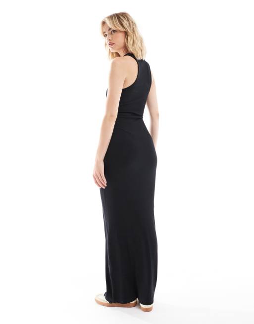 COLLUSION tank top maxi dress in Black