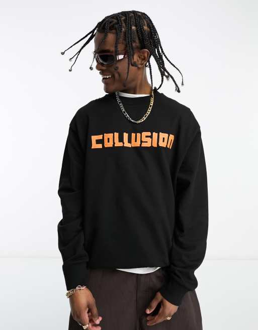 Logo tape shop crewneck sweatshirt