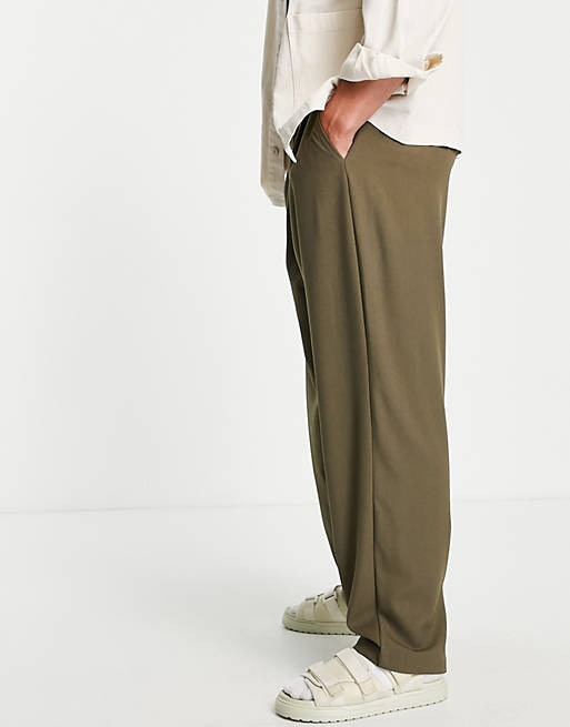 Trousers & Chinos COLLUSION tapered trouser in khaki 