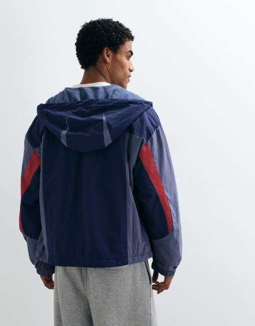 COLLUSION techy fleecefodrad skidjacka i navy, 4 av 5