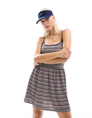 Collusion Tennis Mini Dress In Stripe-multi