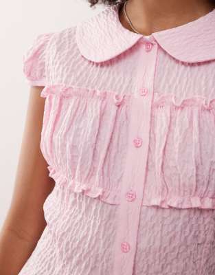 Collusion Textured Fitted Shirt