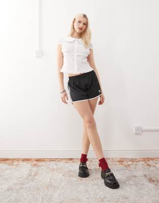 Collusion Textured Shirt Top In Red
