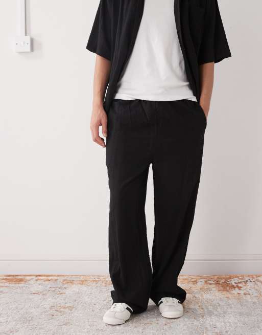 COLLUSION textured woven trouser in black - BLACK, 2 of 5