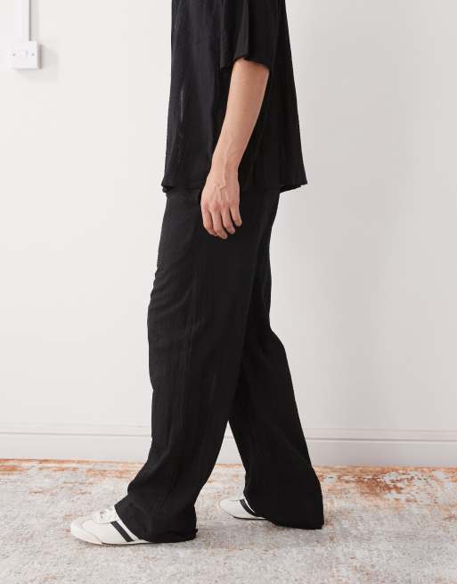 COLLUSION textured woven trouser in black - BLACK, 3 of 5