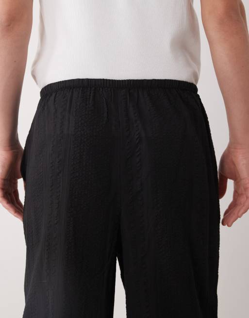 COLLUSION textured woven trouser in black - BLACK, 5 of 5