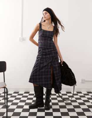 Collusion Tie Back Cami Top In Multi