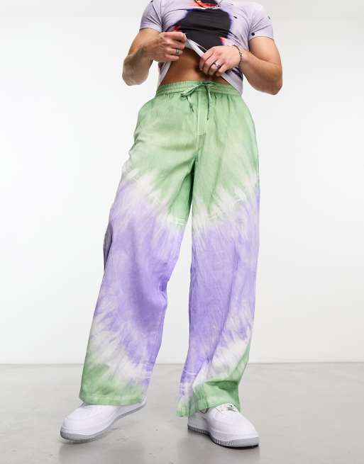 Rust Tie Dye Cargo Pants 