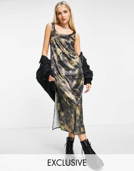 Asos tie dye maxi dress online