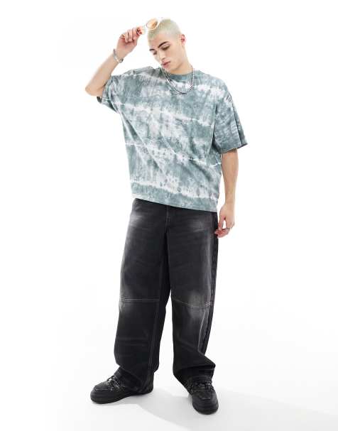 COLLUSION Tie-Dye skater fit t-shirt in multi - view 1