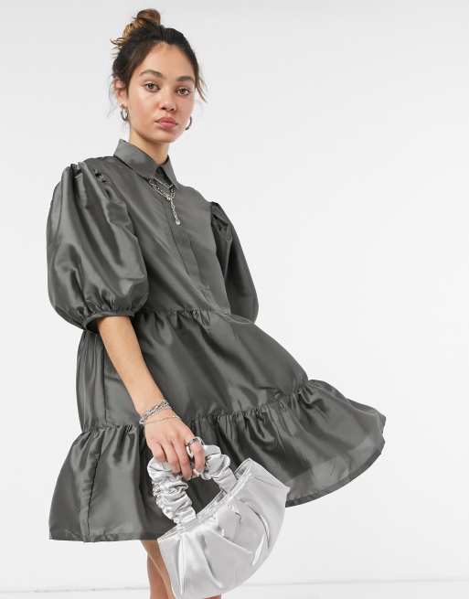 Grey smock outlet dress