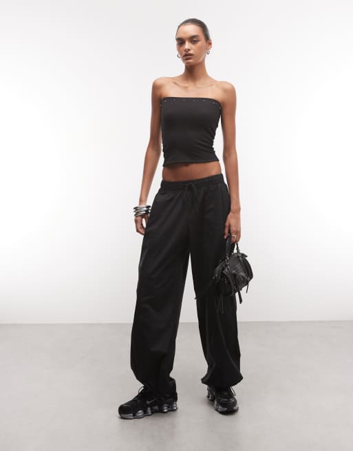 COLLUSION top bandeau tachonado en negro, 2 de 4