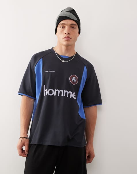 COLLUSION - Top de football - Bleu marine - view 1