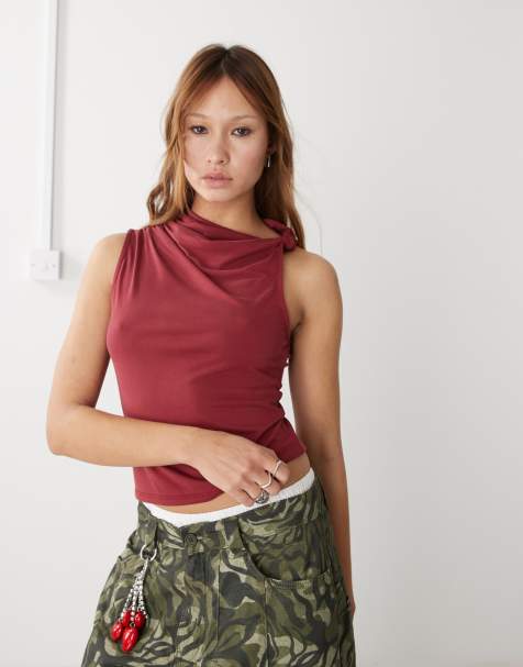 COLLUSION knot detail slinky top