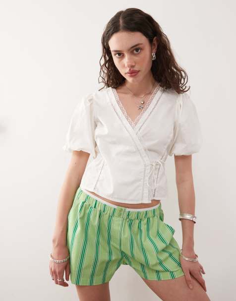 COLLUSION wrap front top