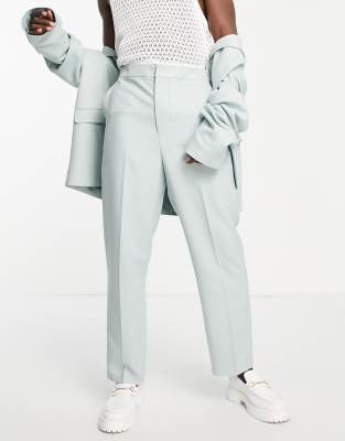 COLLUSION trousers co-ord in mint green