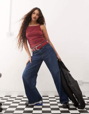 Collusion Twist Square Neck Top