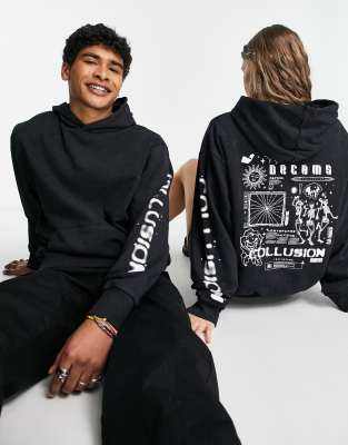 Collusion best sale hoodie black