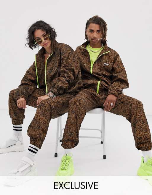 COLLUSION Unisex animal print jacket and jogger co-ord, 2 of 3