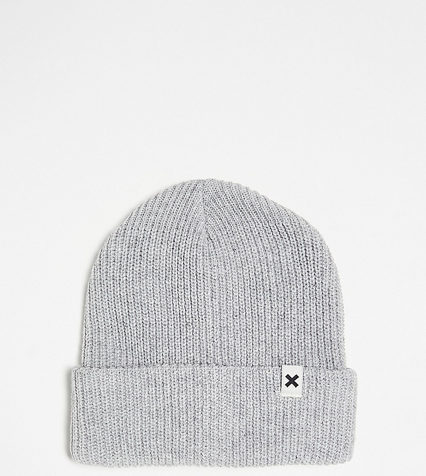 Collusion Unisex Beanie In Gray Heather